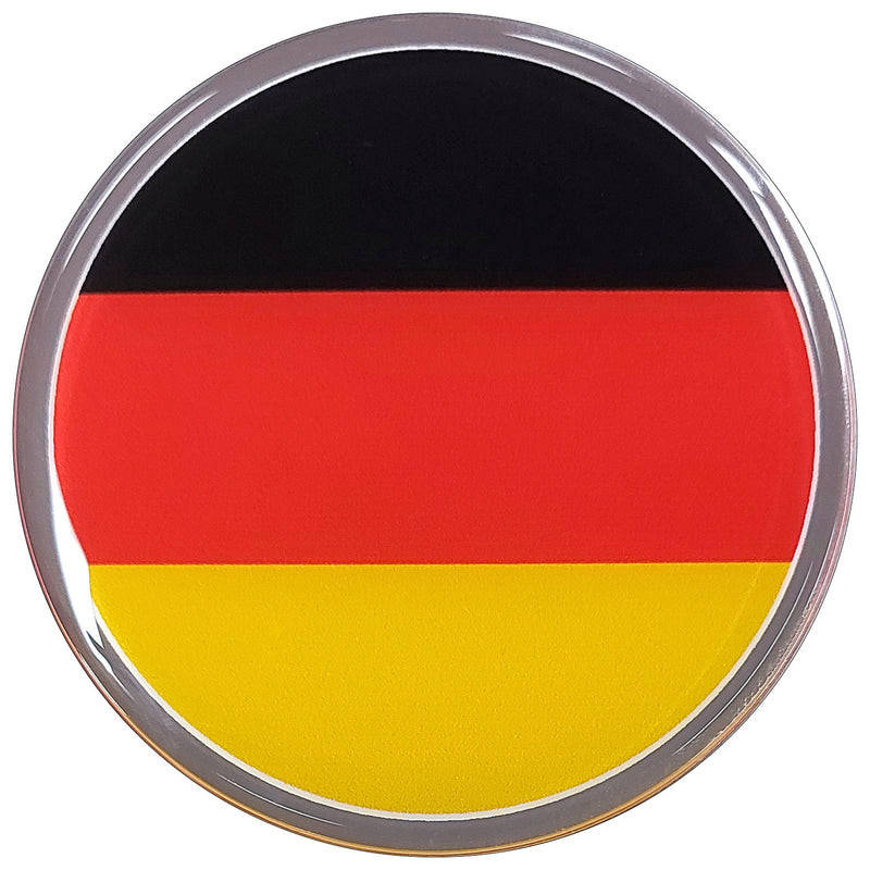 German Flag Car Decal (3" Round)