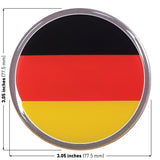 German Flag Car Decal (3" Round)