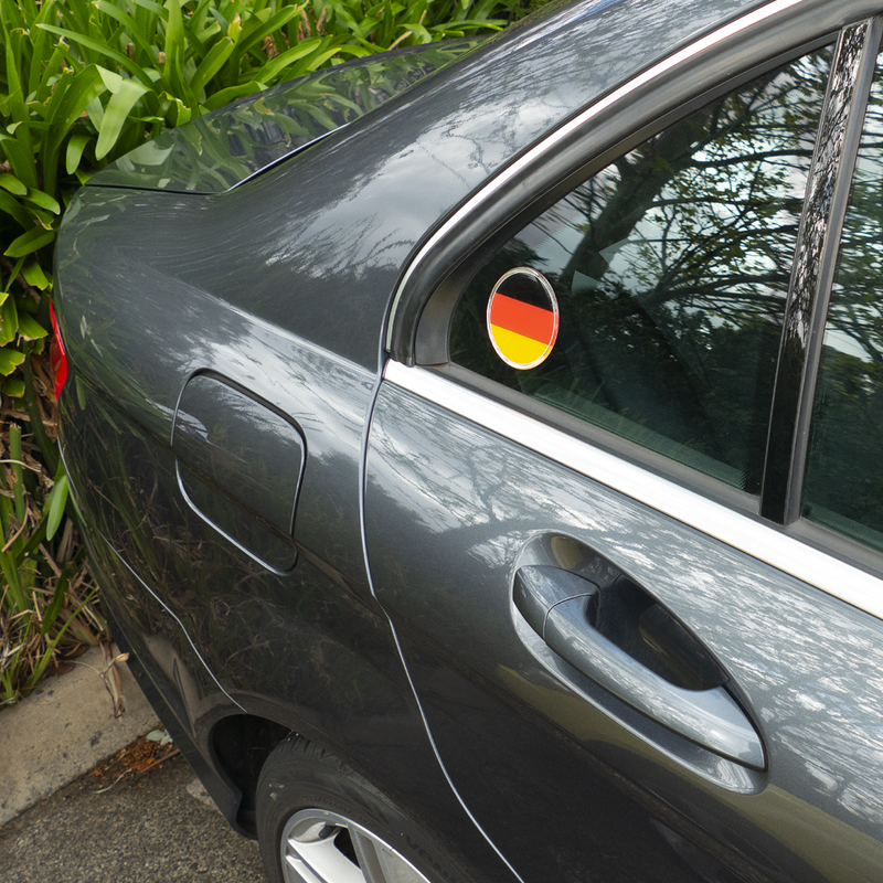 German Flag Car Decal (3" Round)