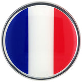 French Flag Car Decal (3" Round)