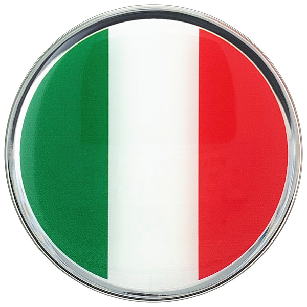 Italian Flag Car Decal (3" Round)