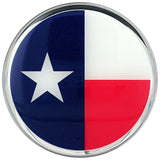 Texas State Flag Car Decal (3" Round)