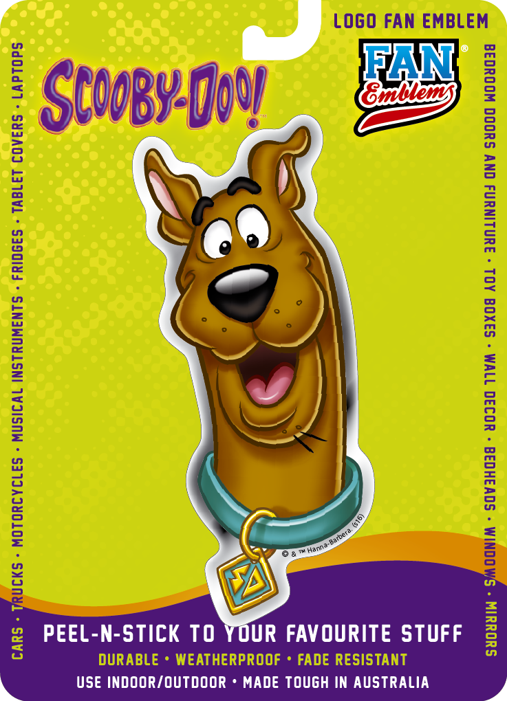 Happy Scooby-Doo Logo Decal