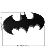 Batman Big Batwing 3D Truck Emblem (Black Chrome)