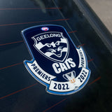 Official Geelong Cats 2022 Premiership Car Decal