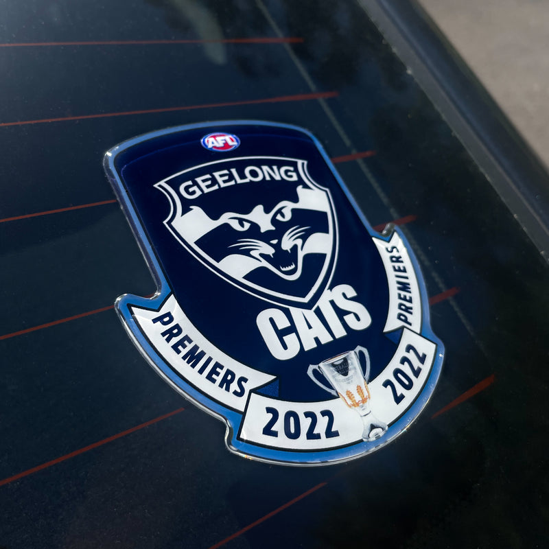 Official Geelong Cats 2022 Premiership Car Decal