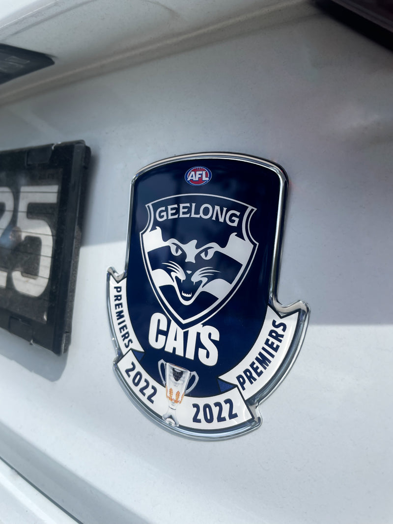 Official Geelong Cats 2022 Premiership Car Decal