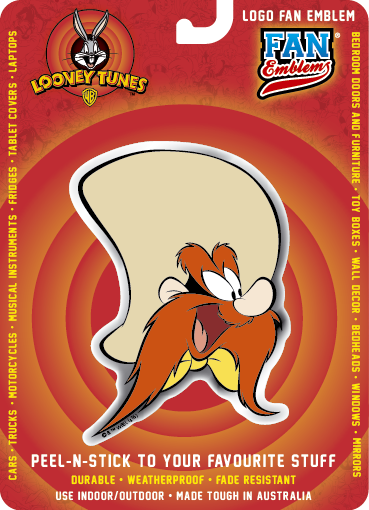 Looney Tunes Yosemite Sam Logo Fan Emblem - Premium 3D Car Badge – Fan ...